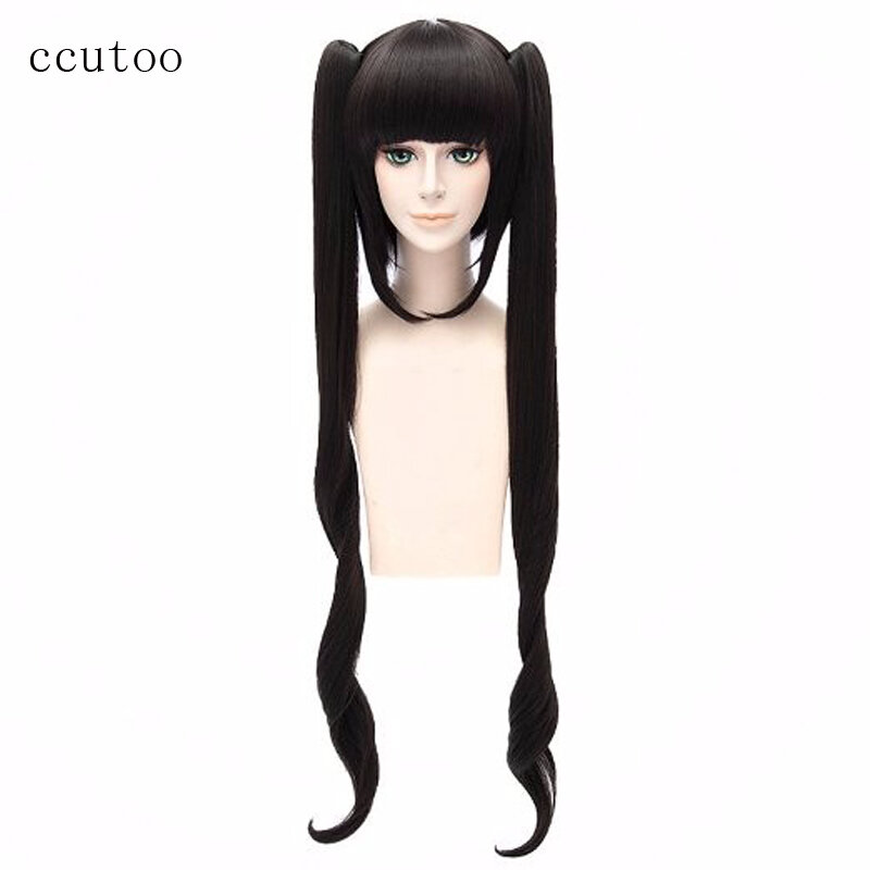 Ccutoo-شعر مستعار صناعي أسود طويل 120 سنتيمتر ، هو خطأ في محاولة التقاط الفتيات في شعر مستعار Hestia مع رقاقة ذيل حصان