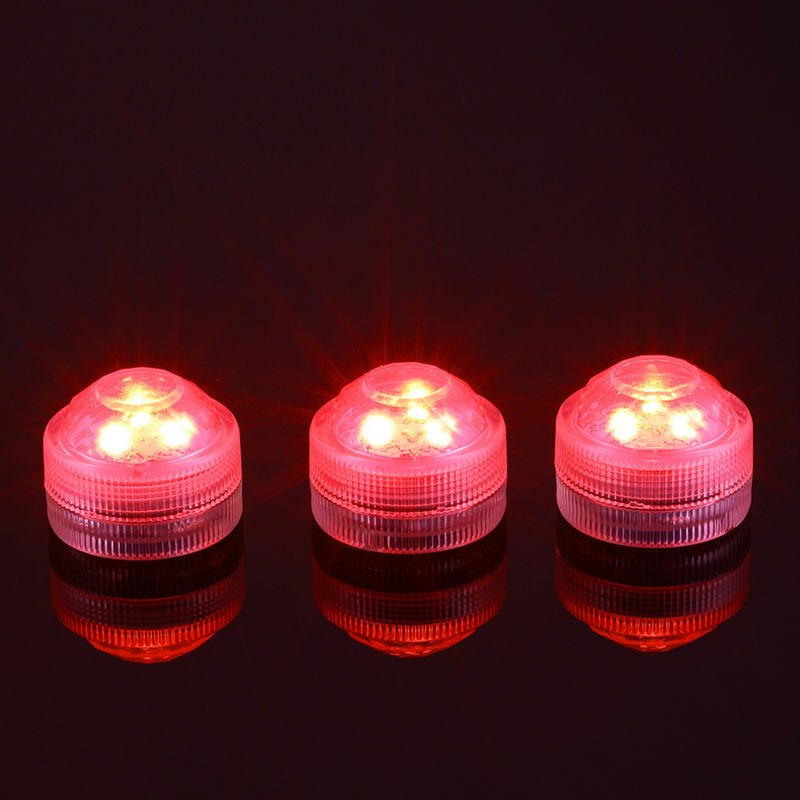 20 개/몫/많은 웨딩 파티 장식 꽃병 빛에 대 한 슈퍼 밝은 3LED 잠수정 방수 미니 LED 차 빛