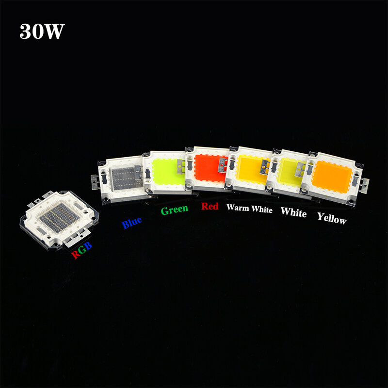 1 piezas 10 W 20 W 30 W 50 W 100 W COB LED de alta potencia lámpara integrada Chip SMD foco de foco para luces de césped DIY