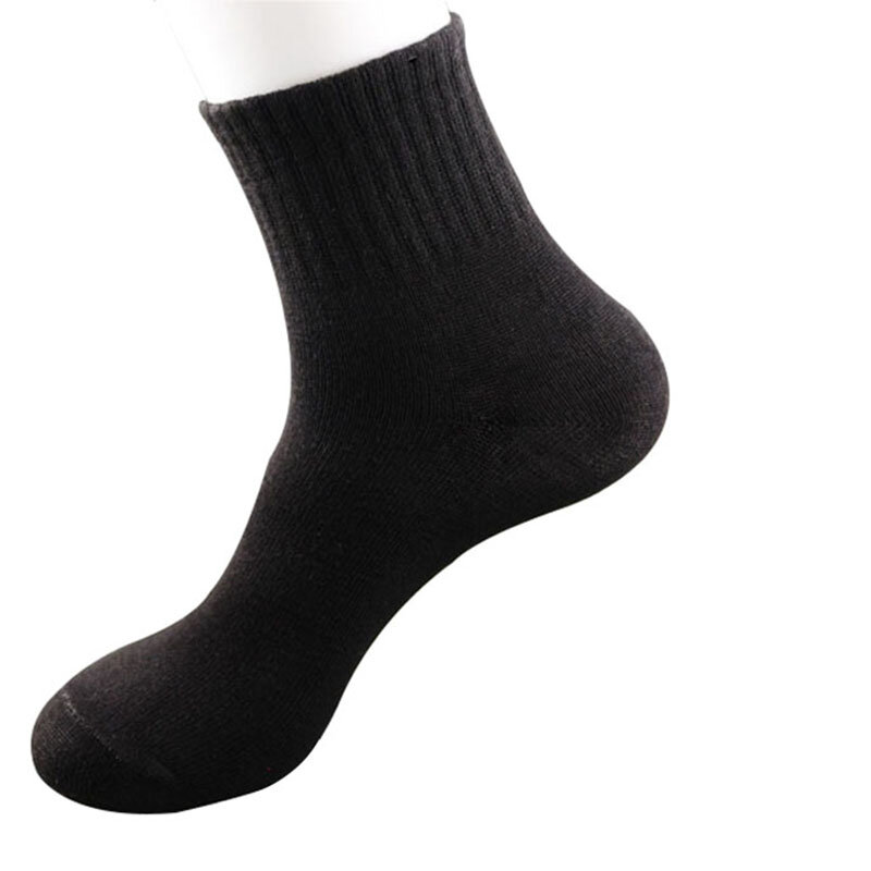 5 Pairs Men Socks Size 39-43 Summer Solid Color Casual Fashion Male Short Sock Excellent Quality Breathable Durable Black Meias