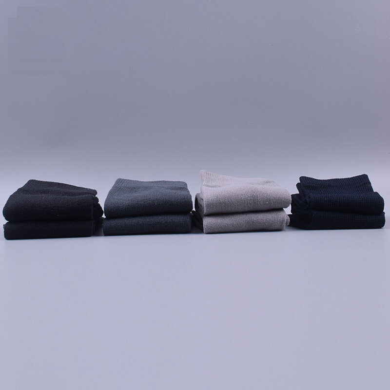 Calcetines de algodón peinado para hombre, medias suaves y transpirables con absorción del sudor, 5 dedos, para fiesta, 4 estaciones
