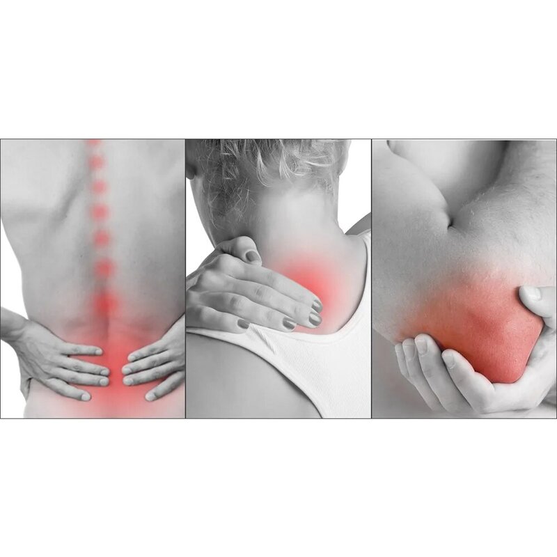 Parches médicos para aliviar el dolor de rodilla, almohadilla para aliviar el dolor de espalda, cuello y hombros, Capsicum, 7x10cm, 12 piezas = 2 cajas