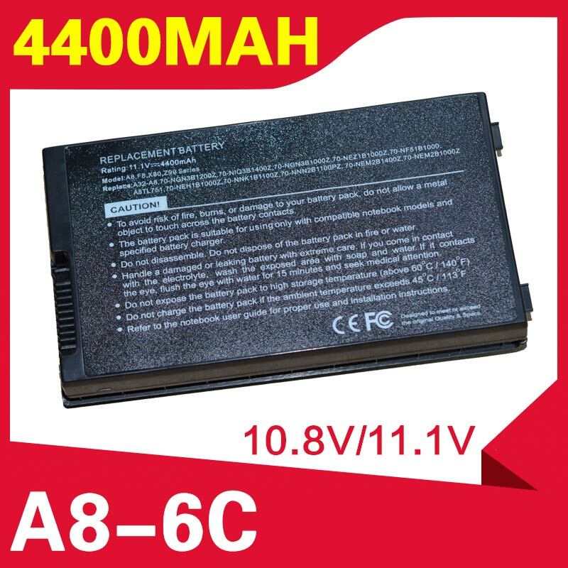 ApexWay batería para Asus A72DY, A72JT, A72JU, A8, A8A, A8Dc, A8E, A8F, A8Fm, A8H, A8He, A8J, A8Jc, A8Je, A8Jm, A8Jp, A8Jr, A8Jv