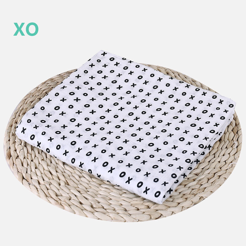 Muslinlife – couverture en coton pour bébé, couverture douce en mousseline pour nouveau-né, 2 couches, 120x120cm