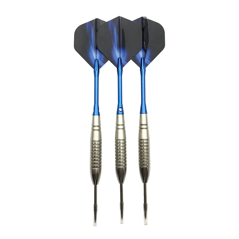 Yernea คุณภาพสูง3Pcs เหล็กเคล็ดลับลูกดอก22G Standard ลูกดอกโยนเกมกีฬาสีฟ้าอลูมิเนียม Shafts dart เที่ยวบิน
