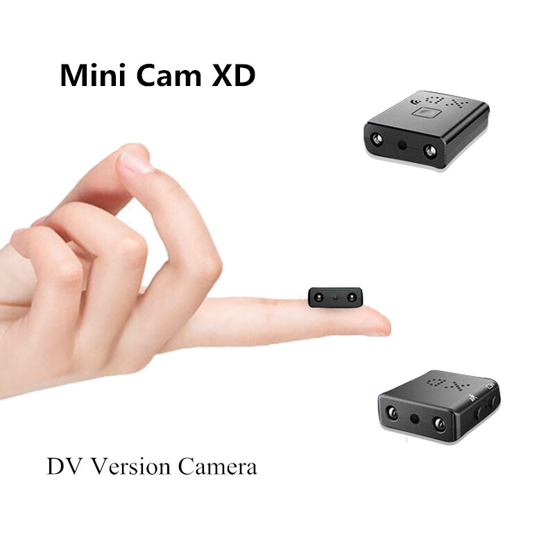 Mini Câmera Full HD 1080P Filmadora Mini Visão Noturna Detecção de Movimento Micro Câmera de Vídeo Gravador de Voz DV Versão SD cartão sq11