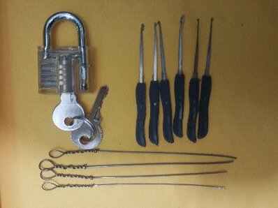 Professional Lock Pick Set Hand Tools Locksmith Tools Remove Hooks Lock Pin Broken Key Extractor  Practice Pick Lock Combination