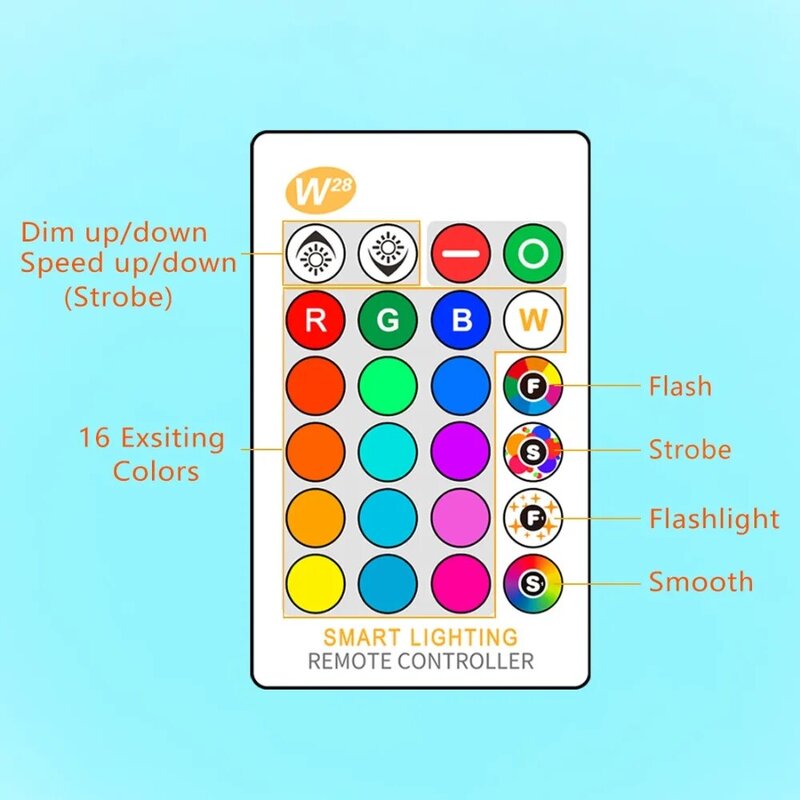 Bombilla LED inteligente con control remoto infrarrojo, lámpara de 16 colores RGB, E27, 5/10/15W, 85-265V, 110V, 220V