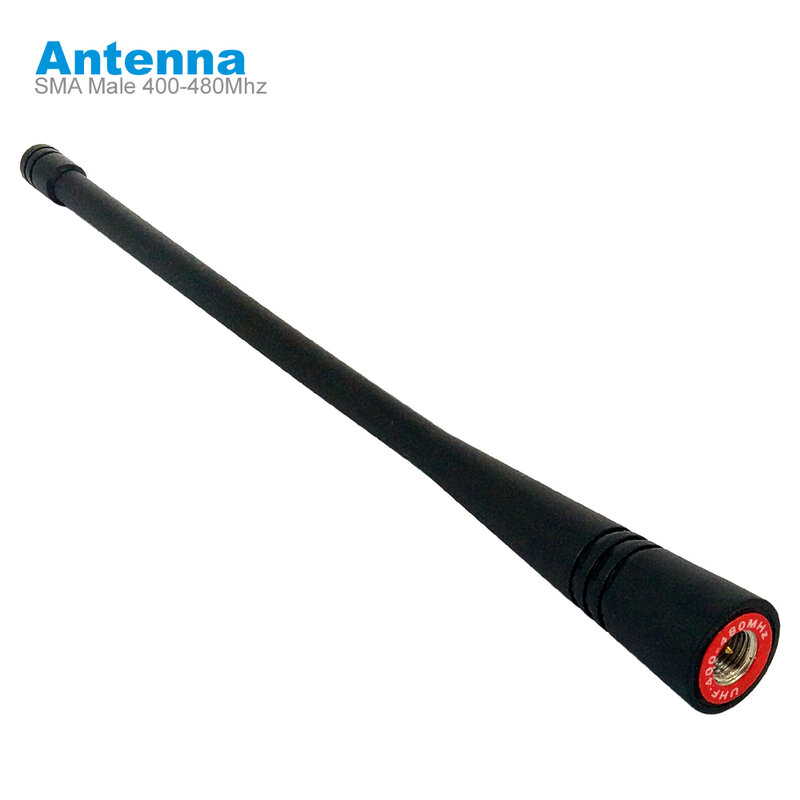 Antenna Walkie Talkie per YAESU Vertex VX-3R VX-6R 7R FT-60R VX-300 FT-250R FT-3D/5D Radio bidirezionale Soft SMA maschio 400-480Mhz