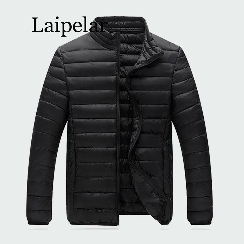 Laipelar Men's Light Weight Autumn Warm Coats Winter Down Jackets Casual Men Snow Jacket Male Outwear Mens Brand Clothing