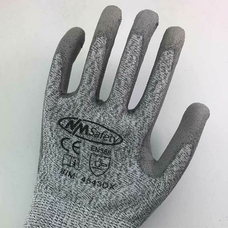 NMSafety 1/3/5/10/20 paia di guanti di protezione di sicurezza Anti-coltello con fodera HPPE guanti da lavoro di sicurezza resistenti al taglio
