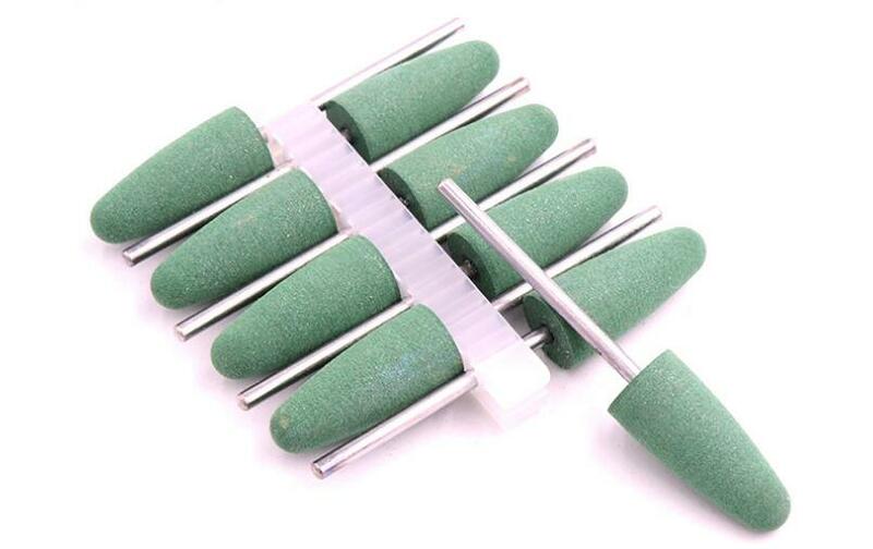 Cabezal de pulido de silicona, herramienta dental de jade, 2,35mm, 10 unids/lote