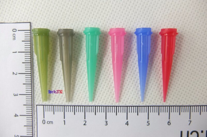 1000PCS/LOT Plastic Conical Fluid Smoothflow Tapered Needle Dispense Tips