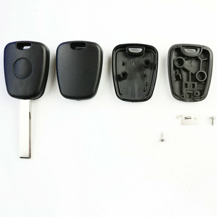 Carcasa de llave Universal para Peugeot, 2 piezas, con ranura para Chip y hoja de llave
