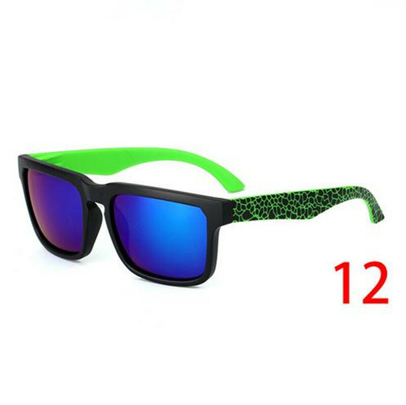Солнцезащитные очки Кен-блок для мужчин и женщин, винтажные брендовые дизайнерские зеркальные отражающие очки квадратной формы в стиле ретро, для вождения с защитой от ультрафиолета