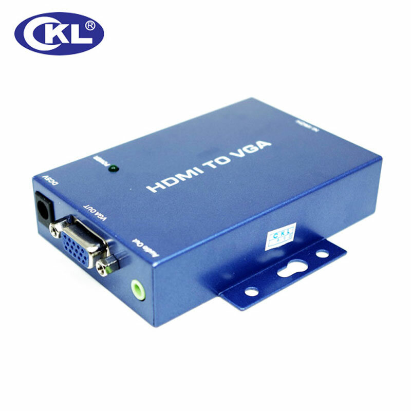 CKL-HVGA Mini HDMI ke VGA Converter dengan Audio untuk PC laptop ke HDTV Proyektor