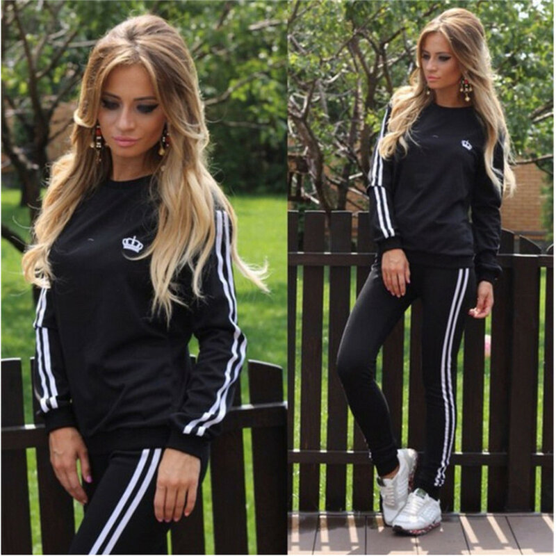 Satin two piece set tracksuit for women elegant top and pants set 2018 womens casual sweat suits fitness summer outfits