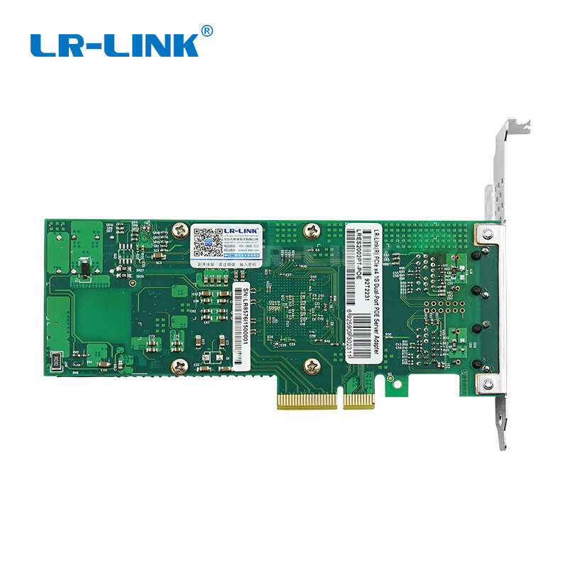 LR-LINK 2002PT-POE POE + carte graphique à double Port Gigabit Ethernet carte industrielle carte vidéo pci-express Intel I350