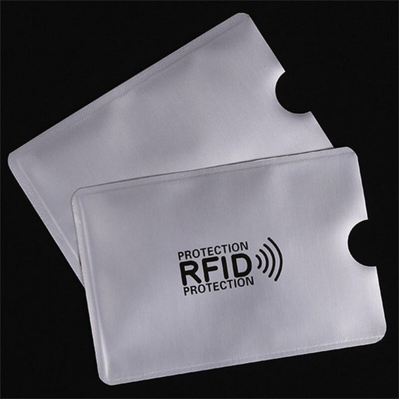 10pcs/set RFID Shielded Sleeve Card Blocking 13.56mhz IC card Protection NFC security card prevent unauthorized scanning