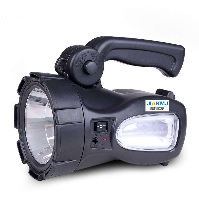High quality Portable rechargeable highpower Searchlight with side light Long Range Outdoor Waterproof Flashlight Lamp Lantern
