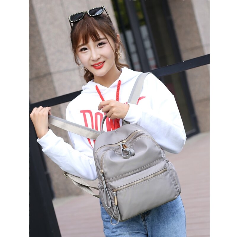 JIAOO Korean Ladies Knapsack Casual Travel Fashion Backpack Women Leisure Back Pack Bags for School Teenage Girls Bagpack