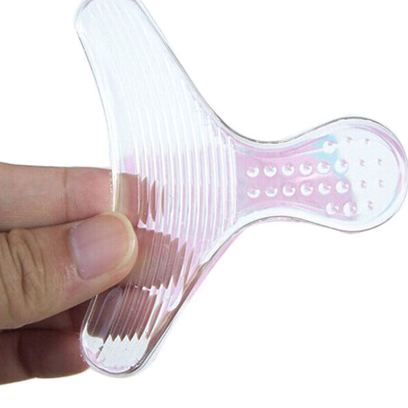 1 Pair T-type Thread Silicone Soft Insert Heel Liner Grips High Heel Comfort Pads Feet Care Accessories