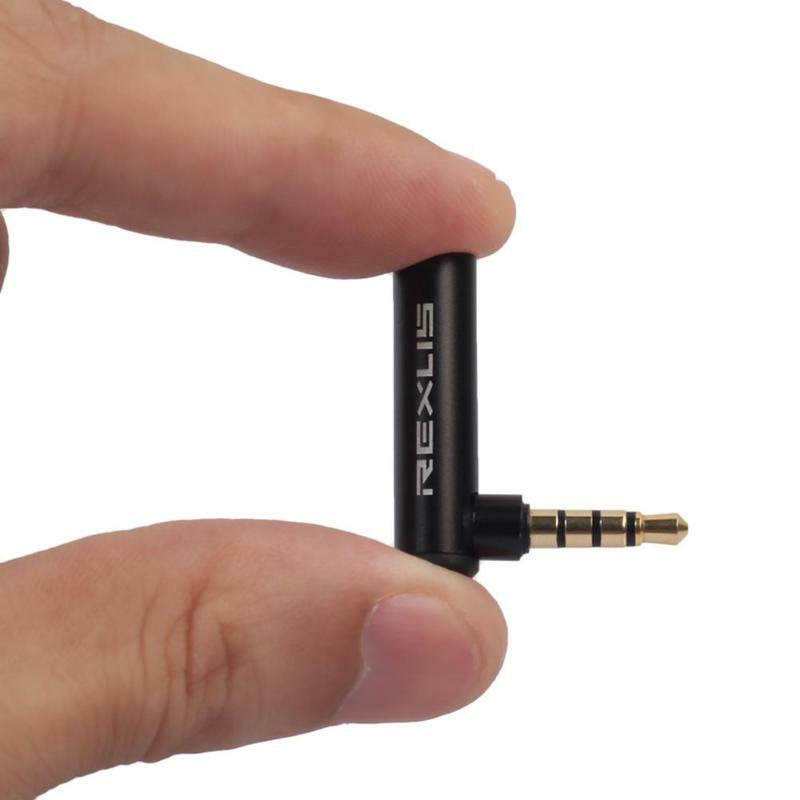 REXUS 90 Grad Right angle 3,5mm Männlichen Zu Weiblichen Audio Konverter Adapter Stecker L Typ Stereo Kopfhörer Mikrofon Jack stecker