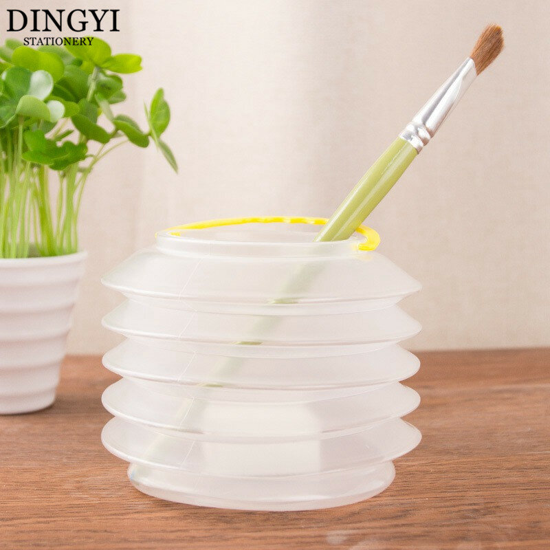Portable Foldable Paint Brush Washer With A Sponge Holder Cleaning Case Plastic Painting Washing Bucket