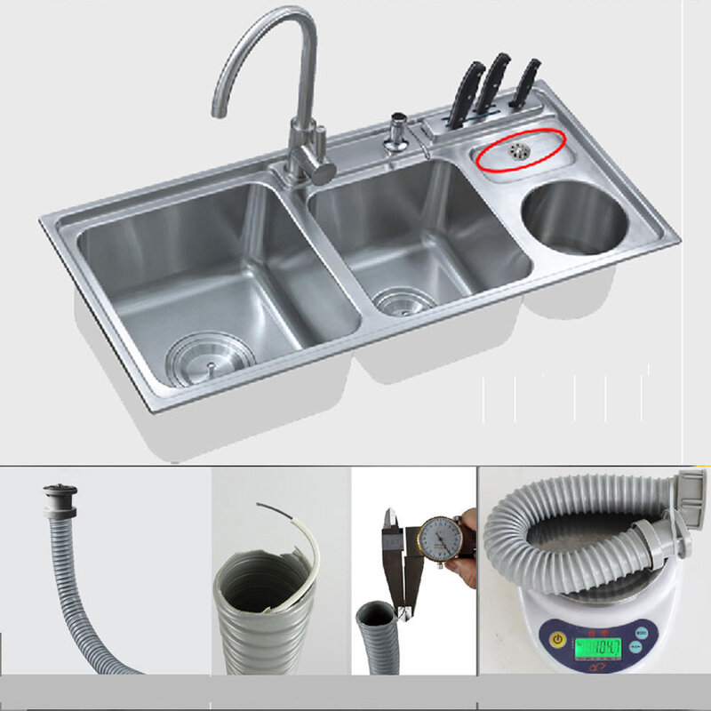 Talea Upside Sink Overloop Joint Met Afvoer Slang Vaatwasser Spill Slang Aanrecht Accessoires QY035C003