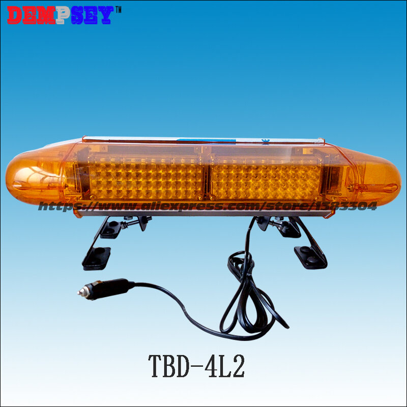 TBD-4L2, Led Mini Lichtbalk, 0.6M Lengte Stralen Flash Lichtbalk, DC12-24V Amber Waarschuwing Lights Truck, paard Installeren