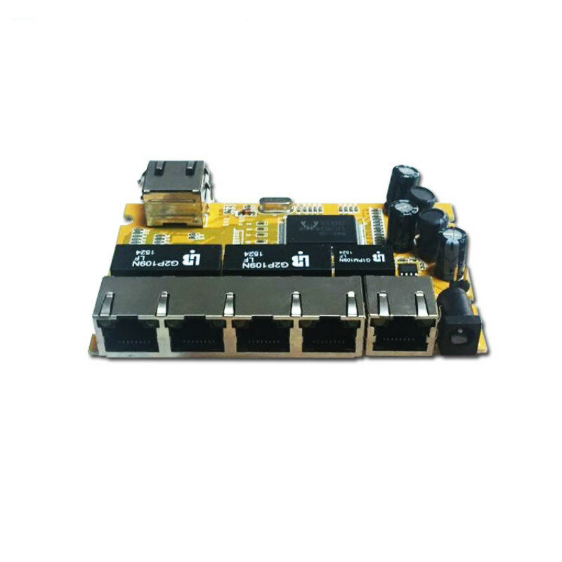 OEM/ODM 5 Port 10/100/1000 M Realtek Chipset Gigabit Switch Pcba Modul Jaringan Switch PoE hub Ethernet