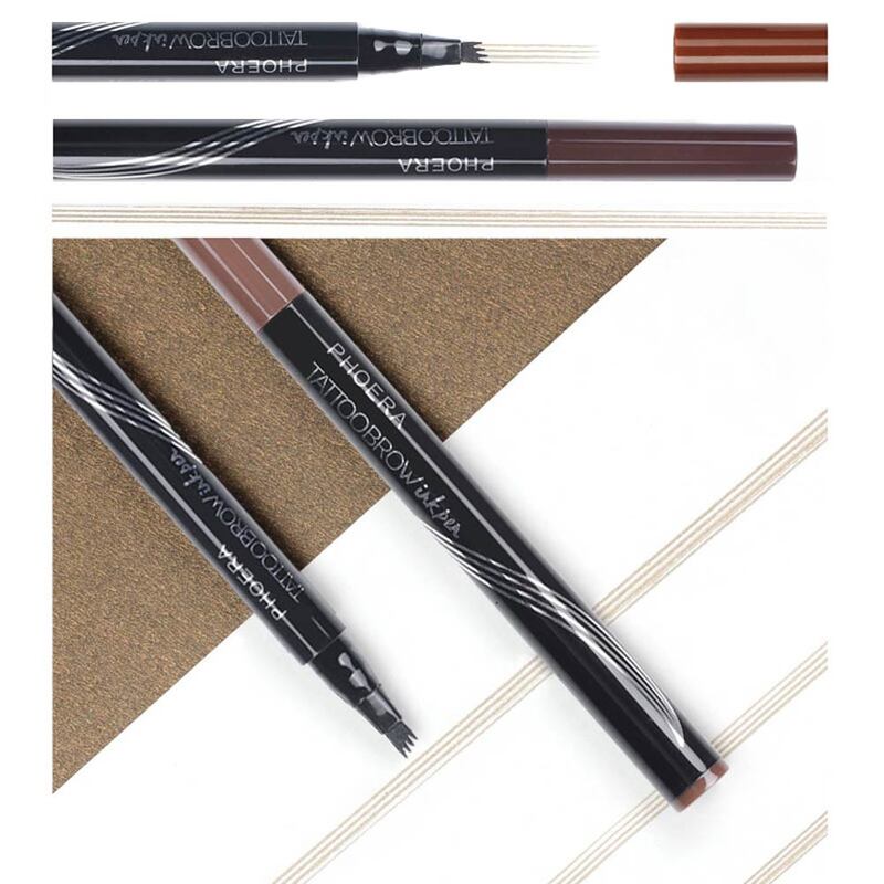 Высококачественная Женская Татуировка карандаш для бровей Водонепроницаемая вилка наконечник чернила для макияжа эскиз бровей ручка --- MS