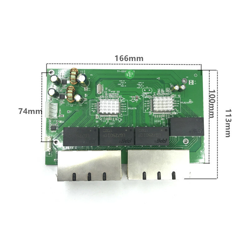 OEM ใหม่ 16 พอร์ต Gigabit Desktop Switch RJ45 Ethernet 10/100/1000 mbps Lan Hub switch 16 portas เมนบอร์ด