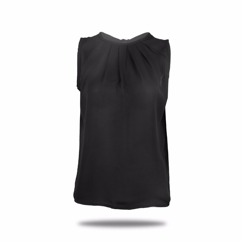 Модный элегантный сексуальный женский летний топ без рукавов женские блузки повседневные майки рубашка шифон высокое качество