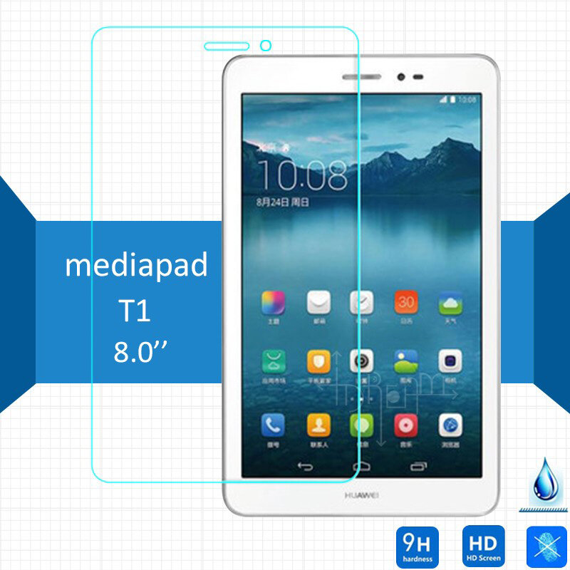 Pelindung Layar Ultra Jernih untuk Huawei Mediapad T1 8.0 "S8-701W Kaca Antigores Tablet Film Pelindung Kaca Ultra Tipis 9H
