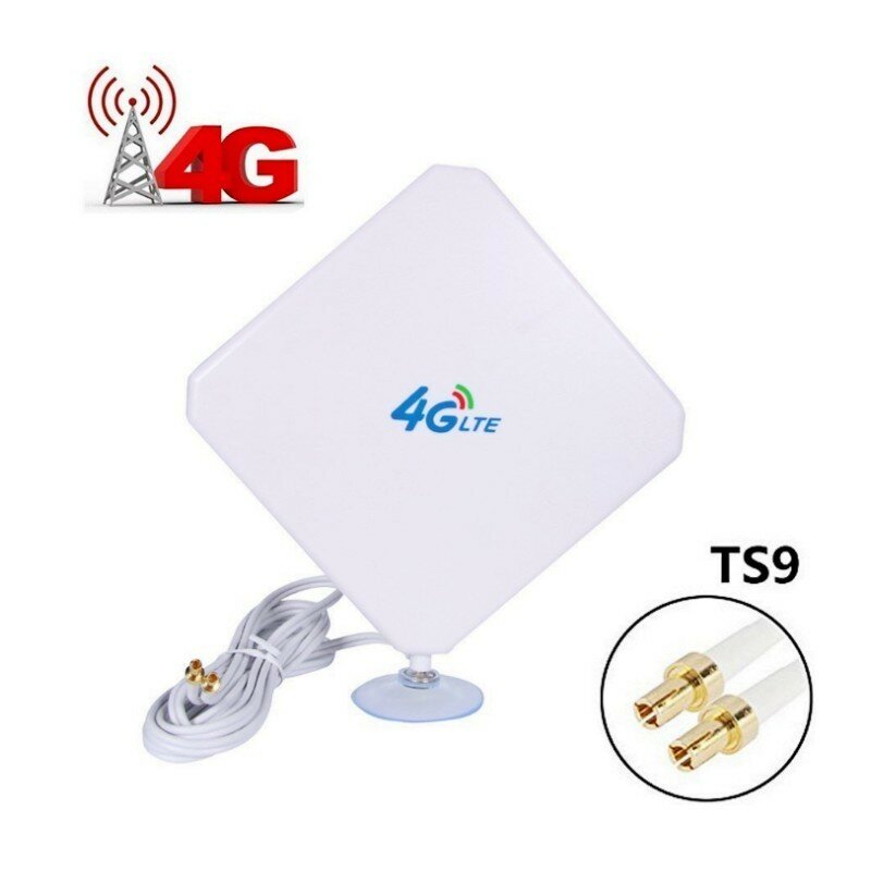Antena 4g ts9 2m 35dbi 2 * ts9 conector para roteador modem 4g, entrega dhl