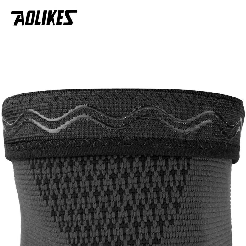 AOLIKES 1 Pair Non Slip Silicone Sports Knee Pads Support for Running,Cycling,Basketball,Arthritis&Injury Recovery Kneepad