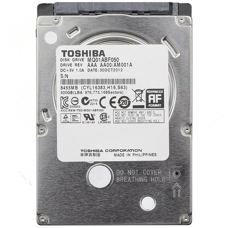 Toshiba 4TB 2TB 1TB 500 GB 320GB 250G HDD 2.5 Sata per Laptop 2.5 Sata disco rigido interno disco rigido 500 GB disco rigido Hardisk HD