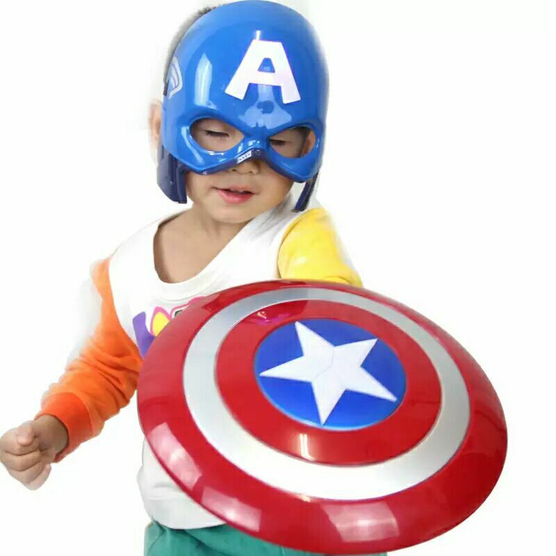 De Avenger Super Hero Captain America Shield Helm Cosplay Voor Kinderen Speelgoed Action Figure Model Plastic Escudo