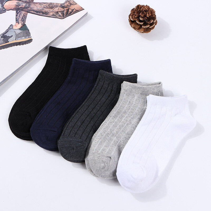 5pairs/lot cotton boy men summer calcetines invisibles meias masculino cool ankle socks for male breathable Sock Slippers Low