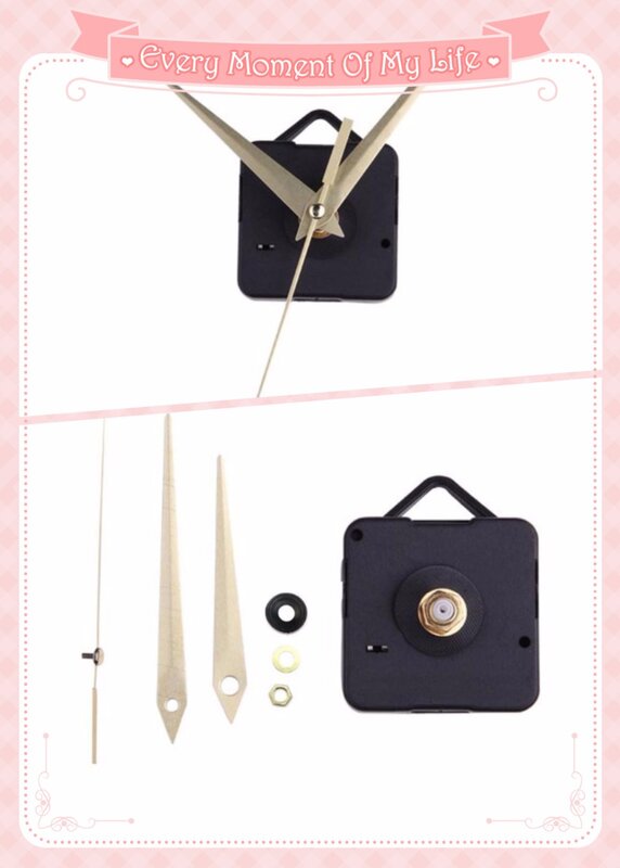 10sets Fashion Simple Gold Hands DIY Quartz Wall Clock Movement Mechanism Drop shipping