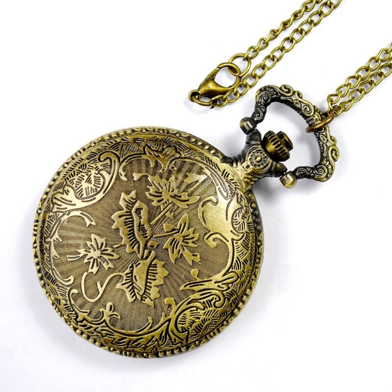 Relógio de bolso Hollow Pierce para homens e mulheres, cobre exclusivo, relógio do zodíaco, Austrália Design Fob, corrente de presente casual, 8093