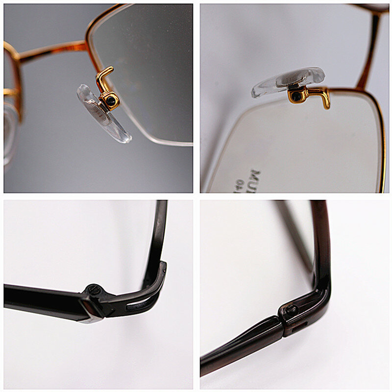 Óculos e Óculos De Sol Repair Kit com Parafusos, Pinças De Relógio, Chave De Fenda, Ouro, Preto, Parafusos De Aço Inoxidável