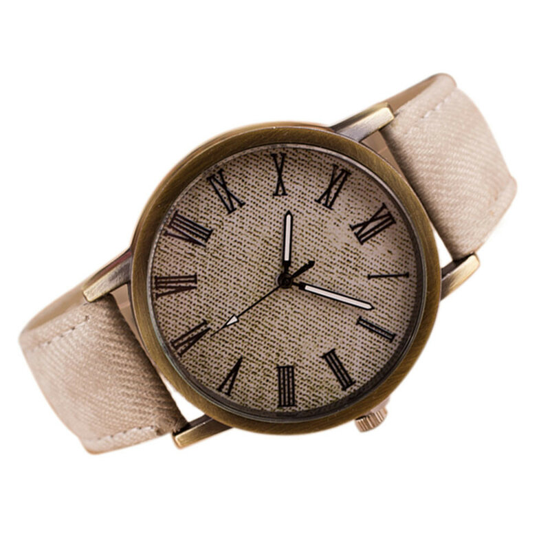 Unisex Watches Retro Vogue WristWatch Cowboy Leather Band Analog Quartz Minimalist Watch Reloj Mujer Wristwatch Women Men Watch 