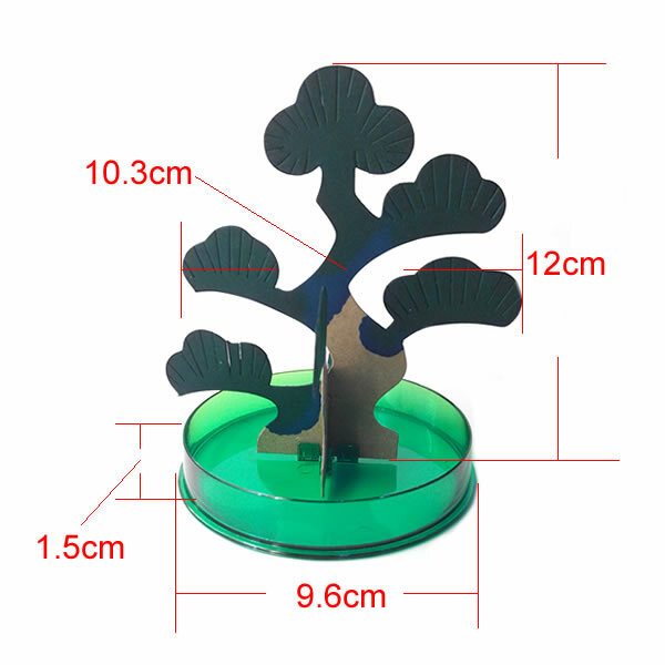 2019 14Hx13Dcm Visuelle Grün Magische Wachsende Papier Bonsai Baum Kit Mystic Kiefer Bäume Weihnachten Wissenschaft Educative Spielzeug Für Kinder