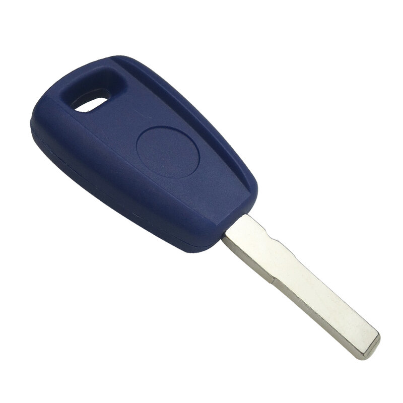 OkeyTech-carcasa para llave transpondedor de coche, carcasa azul/negra para Fiat Punto Doblo Bravo Seicento Stilo sin cortar, hoja SIP22/GT15R