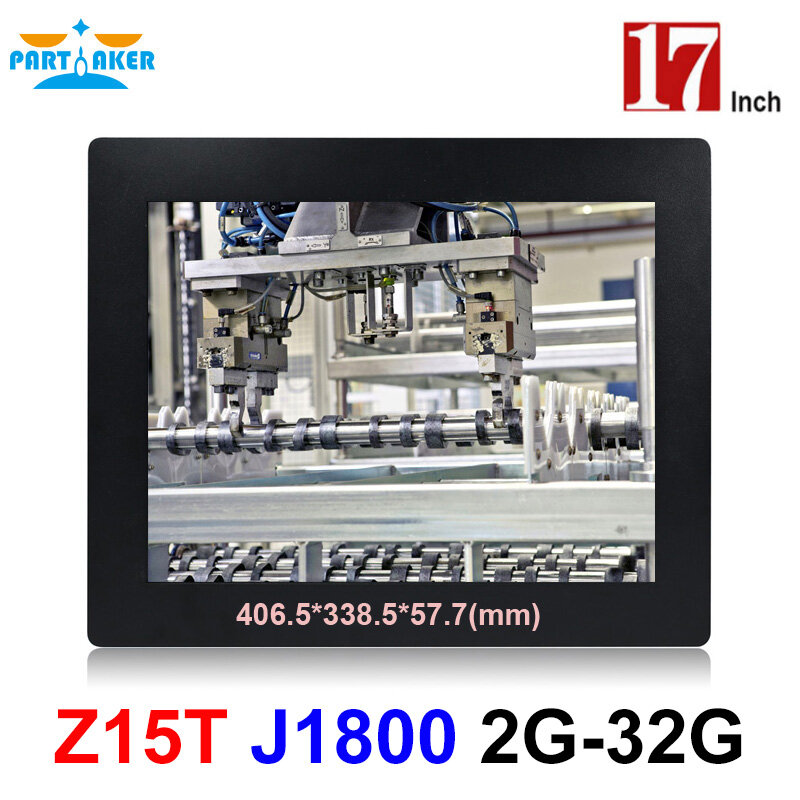 Deelgenoot Z15T Industriële Panel Pc All In One Pc Met 2Mm Slanke 17 Inch Intel Celeron Dual Core J1800 processor