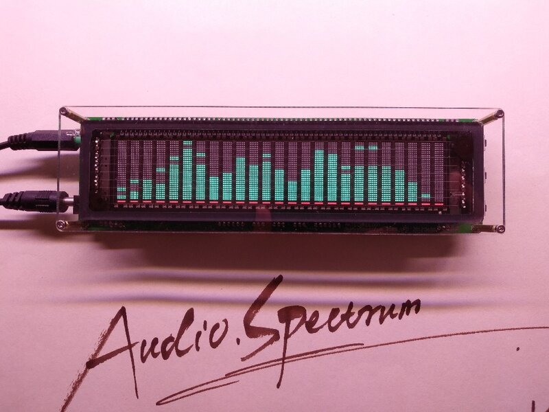New AK2515 VFD Music Audio Spectrum Indicator / Audio VU Meter/Amplifier Board Level /Precision Clock/Adjustable AGC Mode
