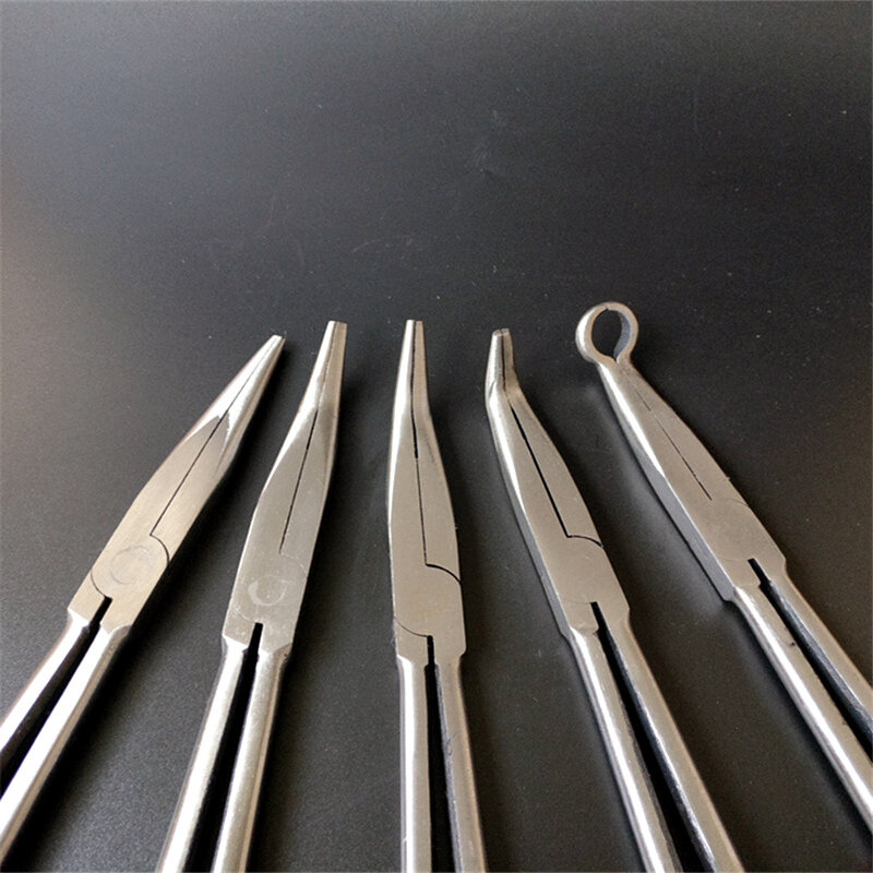 11" 280mm Long Handle Multi-functional Reach Circle Nose Pliers Plug Puller Multi tool Forceps Repair Hand Tools