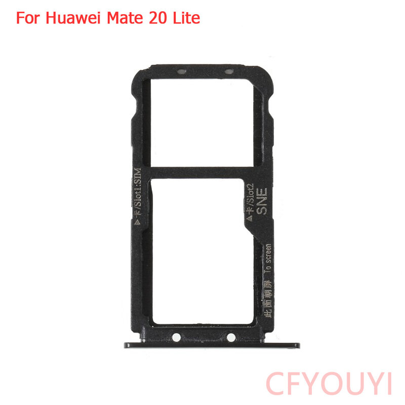Ban Đầu Mới Cho Huawei Mate 20 Lite Dual Khay SIM Khe Cắm Giá Đỡ Adapter SIM Giá Đỡ Khe Cắm Khay